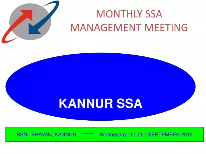 monthly ssa management meeting