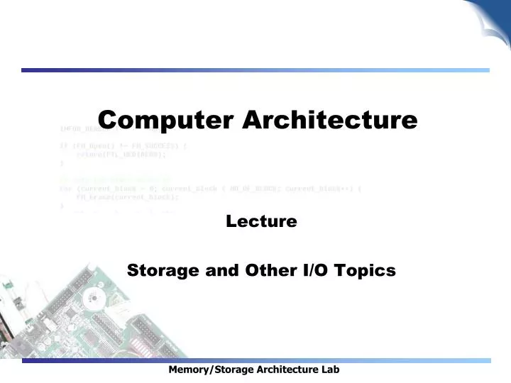 computer architecture