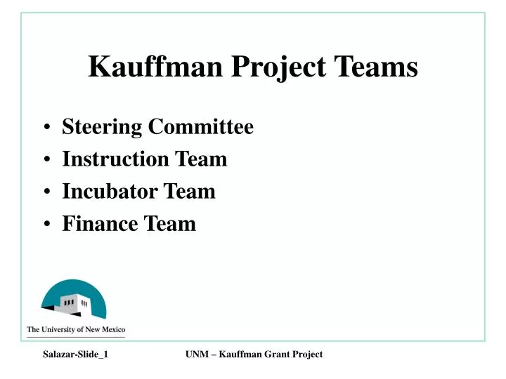 kauffman project teams