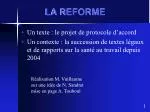 LA REFORME - slide 1