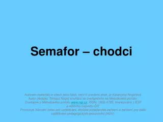 semafor chodci