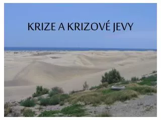 krize a krizov jevy