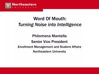 Word Of Mouth: Turning Noise into Intelligence