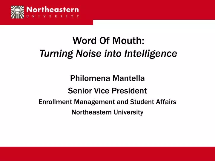 word of mouth turning noise into intelligence