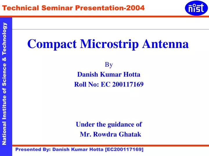 compact microstrip antenna