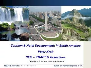 Tourism &amp; Hotel Development : in South America
