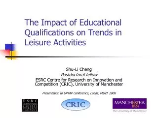 The Impact of Educational Qualifications on Trends in Leisure Activities