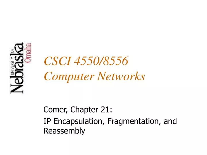 csci 4550 8556 computer networks