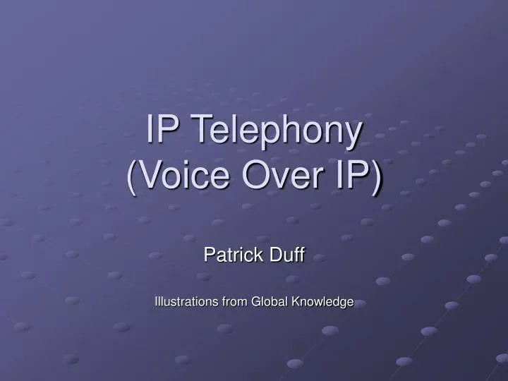 ip telephony voice over ip