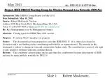 HIPIG Closing Report for May 2011 Session - Key Management Protocol for WPANs - slide 1