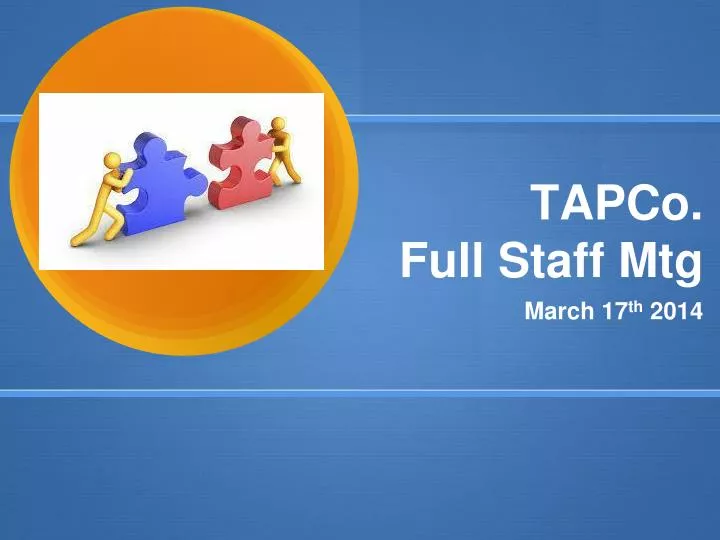 tapco full staff mtg