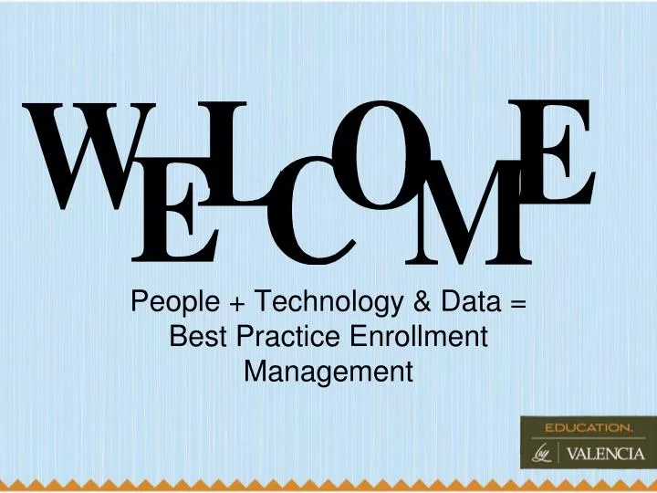 people technology data best practice enrollment management