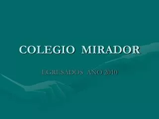 colegio mirador