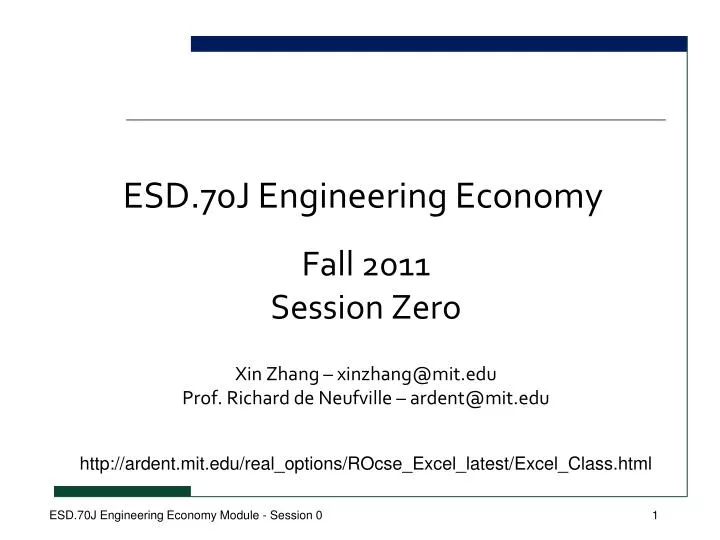 esd 70j engineering economy