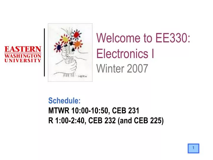 welcome to ee330 electronics i winter 2007