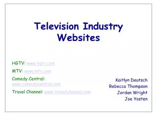 Television Industry Websites