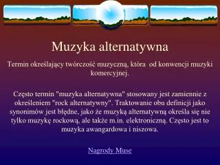 muzyka alternatywna