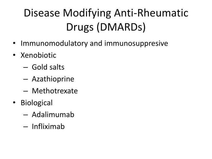 disease modifying anti rheumatic drugs dmards