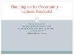 Planning under Uncertainty —without Paralysis! - slide 1