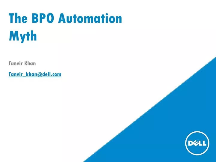 the bpo automation myth
