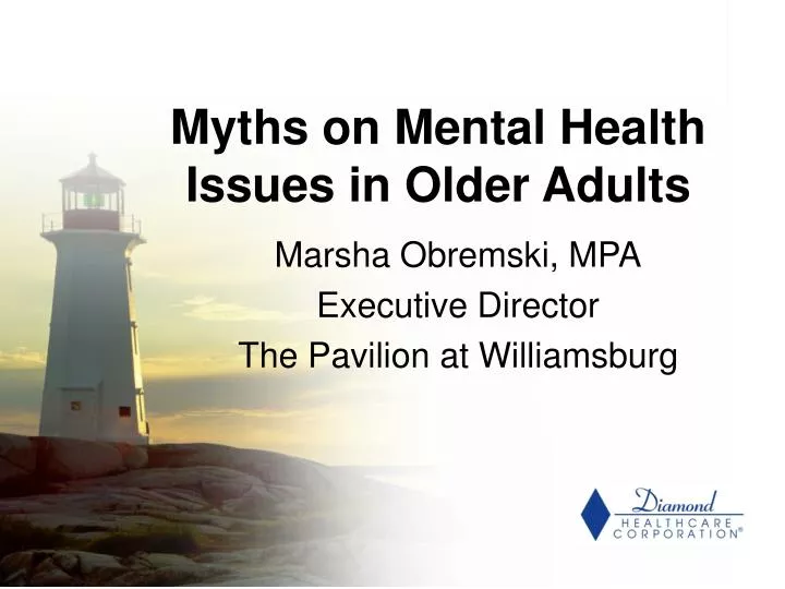 myths on mental health issues in older adults