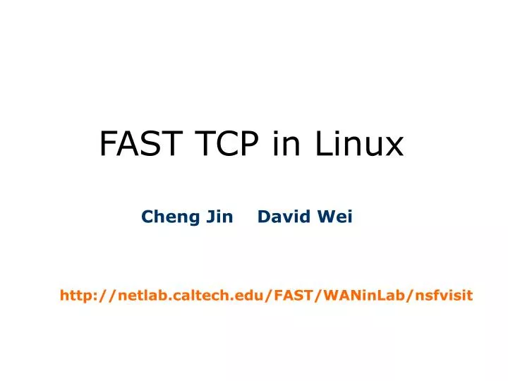 fast tcp in linux