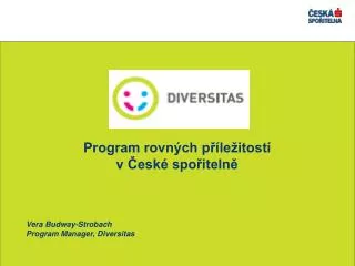 program rovn ch p le itost v esk spo iteln vera budway strobach program manager diversitas