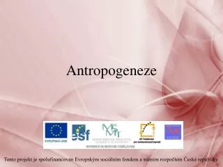 antropogeneze