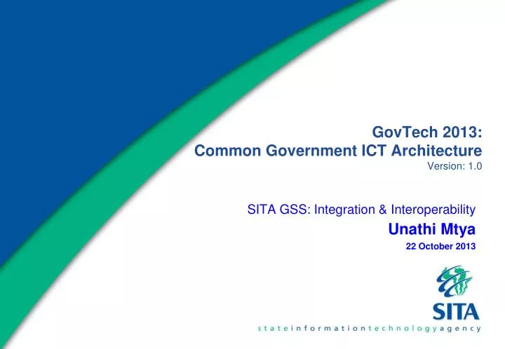 govtech 2013 common government ict architecture version 1 0