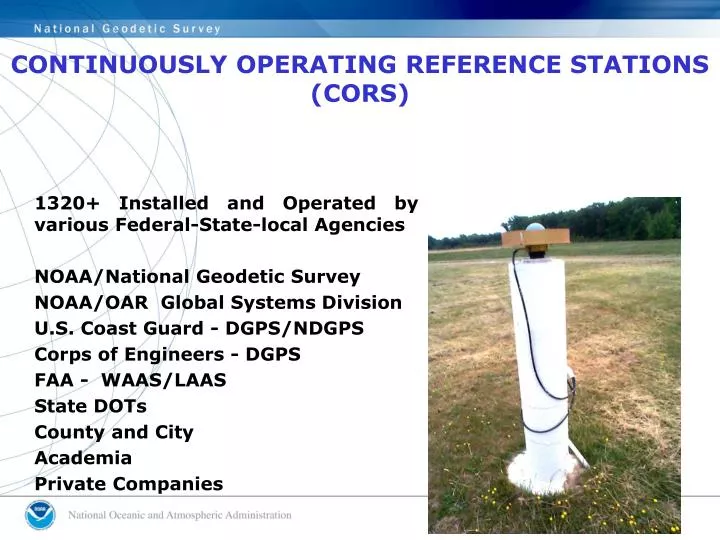 continuously operating reference stations cors