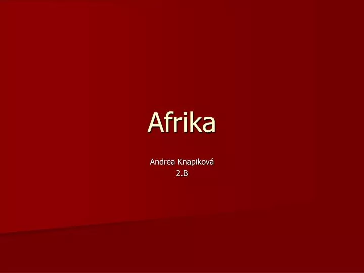 afrika