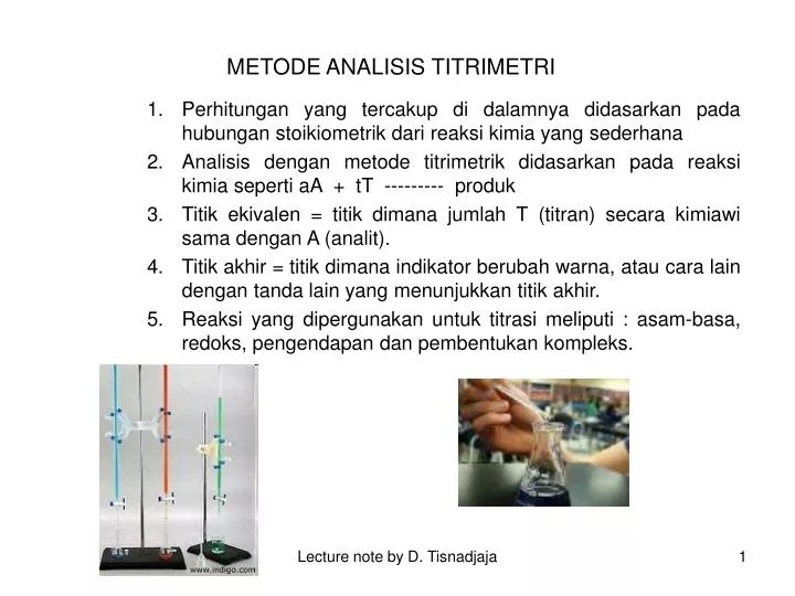 metode analisis titrimetri