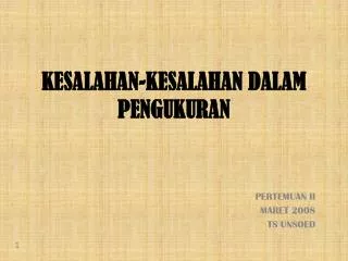 kesalahan kesalahan dalam pengukuran