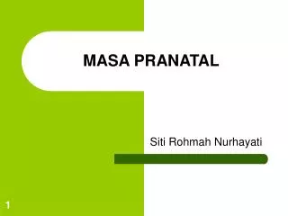 masa pranatal