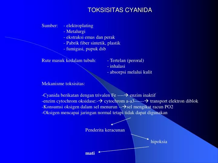 toksisitas cyanida