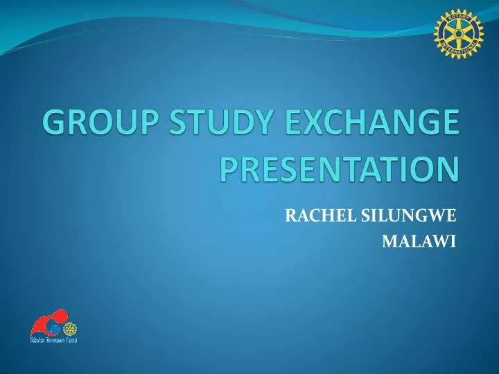 group study exchange presentation