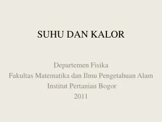 suhu dan kalor