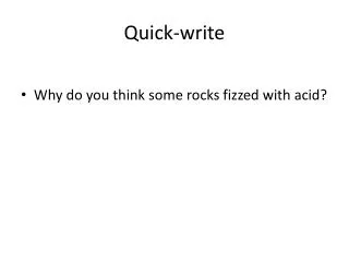 Quick-write