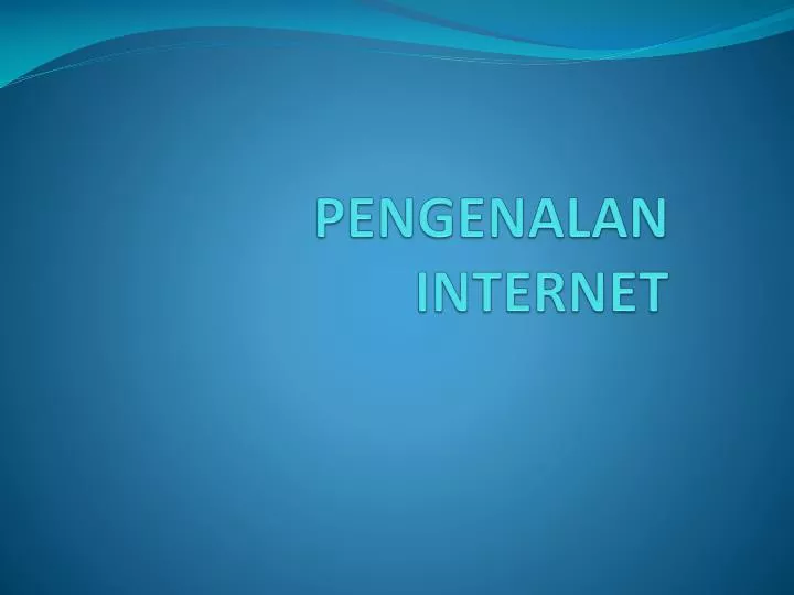 pengenalan internet