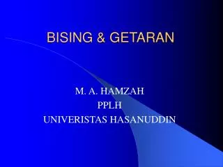 bising getaran