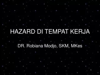hazard di tempat kerja