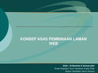 konsep asas pembinaan laman web