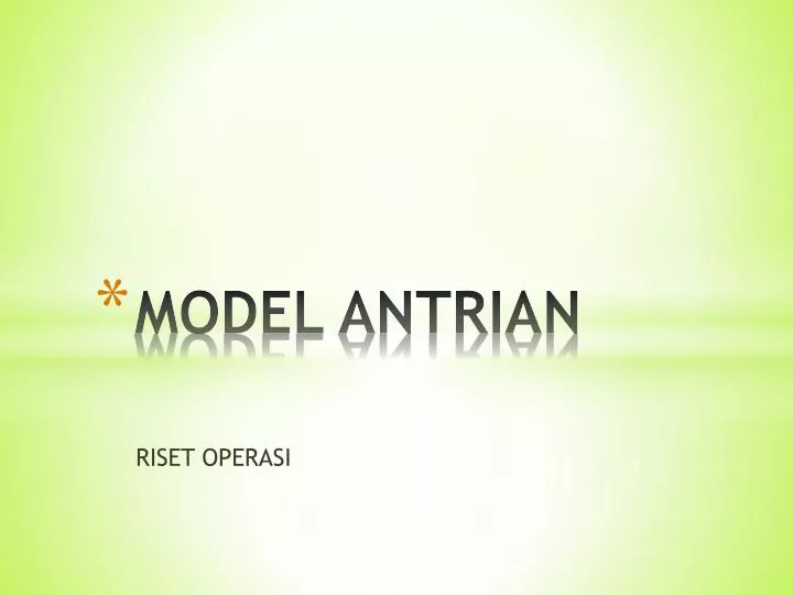 model antrian