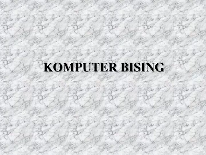 komputer bising