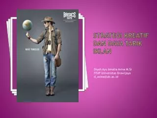 strategi kreatif dan daya tarik iklan