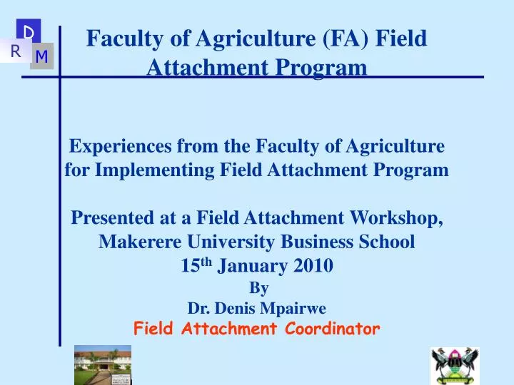 faculty of agriculture fa field attachment program