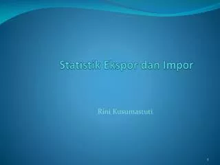 statistik ekspor dan impor
