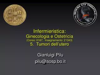infermieristica ginecologia e ostetricia corso 0167 insegnamento 21343 5 tumori dell utero