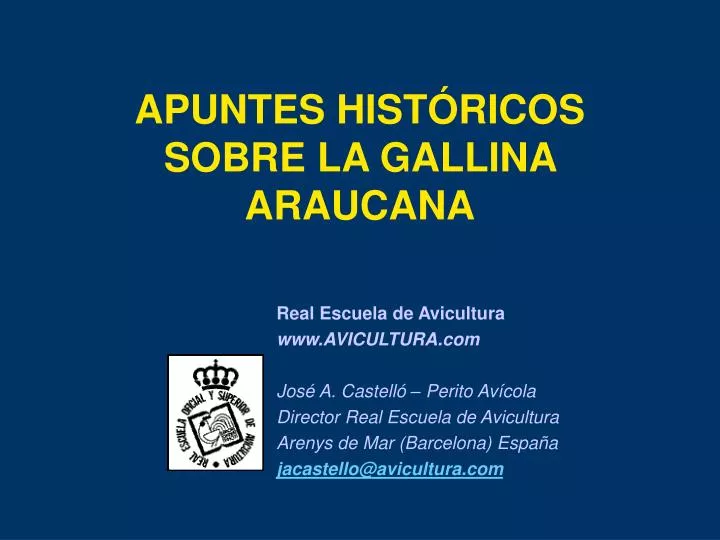 apuntes hist ricos sobre la gallina araucana