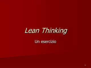 lean thinking